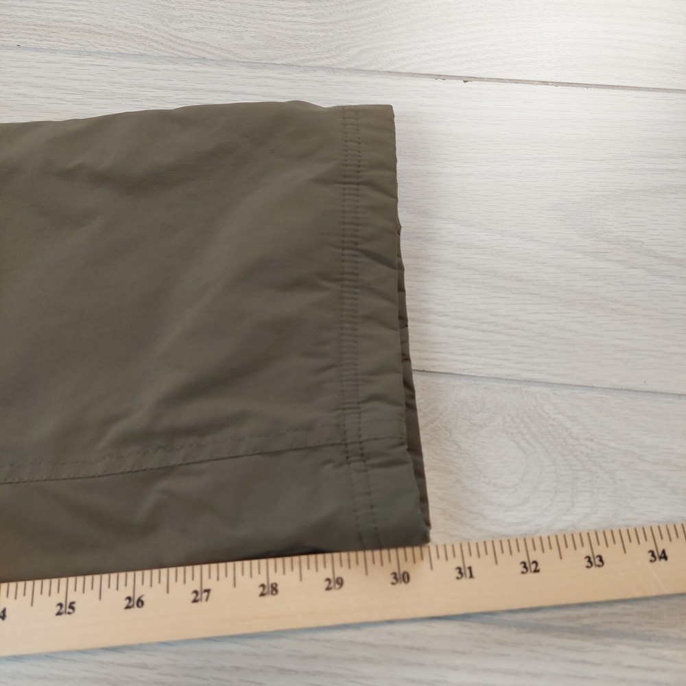 Eddie Bauer Fleece Lined Pants Womens XL Olive Green Straight Leg Outdoor Hiking - Picture 9 of 11